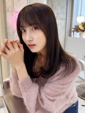 シーシンジュク 新宿南口(Sea shinjuku) 韓国風前髪×レイヤーカット【髪質改善/新宿/レイヤーカット】