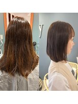 アイニティ 江坂(Inity)&nbsp;美髪矯正　ビフォーアフター　江坂