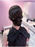 結婚式アップヘア