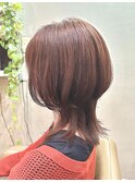 【コトノハ】マッシュウルフ首細くみえ秋色◎クラゲヘアー