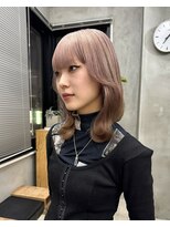 テトヘアー(teto hair)&nbsp;ピンクベージュ ピンクカラー  デザインカラー
