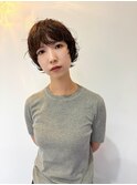 ショートレイヤー/ニュアンスパーマ