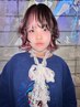 デザインブリーチカラー　#インナーカラー＃イヤリングカラー＃ルーツカラー