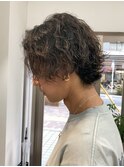 MEN’S HAIR/サーフカール/刈り上げセンターパート/船橋