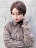 大人かっこいい 30代40代50代 ショートボブ 耳掛けショート