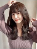 暗髪×髪質改善で憧れのツヤ髪に♪ワンカールセミロング