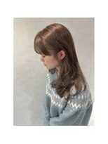 アース オーセンティック 越谷レイクタウン店(EARTH Authentic)&nbsp;ブリーチなしダブルカラーでミルクティーカラー