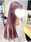 ◇ココアブラウンボルドーミディアムレイヤーウルフカット[船橋]