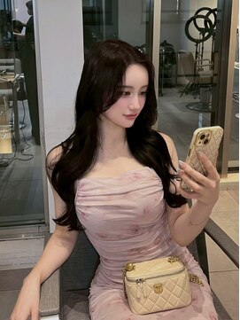 ノク 渋谷(nok) イメチェンピンクベージュ前髪