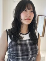 ニール 名古屋 伏見 丸の内(NEELU)&nbsp;【NEELU_misa】顔周りカット オリーブグレー