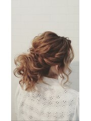 結婚式☆二次会★ゆるポニー♪ヘアセット