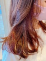 ヘアーデザイン ヴィフ(HAIR DESIGN vif) 【お客様スタイル】ピンクイヤリングカラー