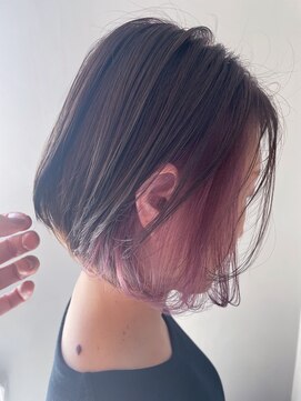 パルムヘアー(Palm hair) インナーピンクパープルボブ