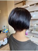 30代40代50代人気♪大人かわいい小顔前下がりショートボブ