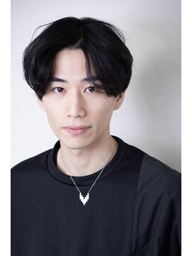 エルデ ナインズ ヘアー スタンド 川口店(elde 9's HAIR STAND) MEN’S HAIR/ブルーブラック/フェザーパーマ