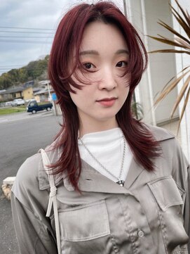 ブーム(BOOM) ロングウルフ×チェリーブラウン【大分】