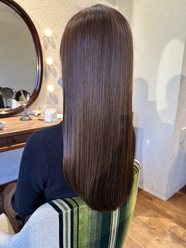 エルサフィロ キタハマ(el zafiro kitahama) 20×30×40代×透明感×髪質改善×ロング×ベージュ×艶髪