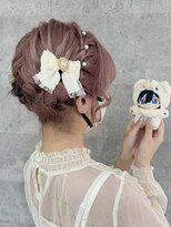 オズ 梅田店(OZ)&nbsp;編み込みツインおだんご♪♪