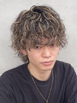 グランデュール 東静岡池田店(GRANDEUR) 波巻きスパイラルパーマウルフカットツイストパーマメンズパーマ