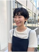 CAF FUKO マッシュショート/ゆるパーマ/アッシュ/大阪/心斎橋