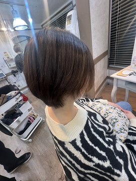 ヘアーリゾートガーデンバイトロント 船橋法典店(Hair Resort Garden by Toronto) ショート/縮毛矯正/ハイライト/白髪ぼかし/インナーカラー
