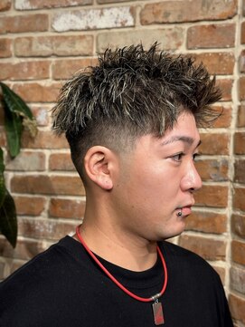 ヒロギンザ 仙台本店(HIRO GINZA) 仙台 ライン メンズショート メッシュ スパイキーショート