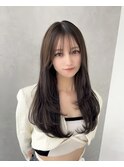 韓国ヘアレイヤーカットハッシュカット顔周りロングレイヤー