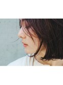 センターパート モードなスリークボブ