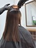 白髪染めカラー(根元)+トリートメント￥3000→￥2400