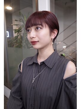 レコ 渋谷(LECO) ボルドーショート