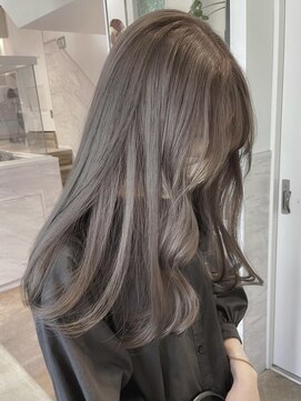 ディモアンド 表参道(Dimo&) x透明感カラー/イメチェン/ホワイトブロンド/外ハネボブ/美髪