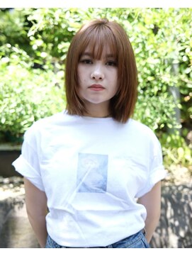 ランプ 代官山(the lamp) ベージュミルクティーベージュカラーナチュラルレイヤー