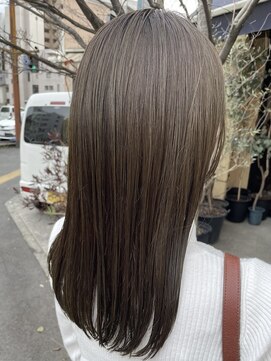 アオゾラヘアー フジサキグウ(AOZORA HAIR FUJISAKIGU) 艶感 こっくりカラー マットベージュ 髪質改善 10代20代30代