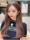 レイヤーカット小顔に見せるヘア/韓国ヘア/髪質改善/福岡/博多