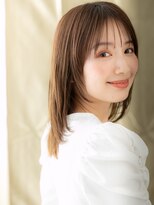 カバーヘア ブリス 戸田公園西口店(COVER HAIR bliss)&nbsp;ヘーゼルブラウンミディアムレイヤースタイルY戸田公園30代40代