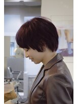 バイブ(Vibe)&nbsp;大人ショート×暗めパープルブラウンカラー