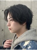 men's/メンズ/刈り上/げセンターパート/ダウンパーマ/池袋/韓国