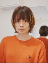 ワビ(wabi) レイヤーボブ × ナチュラル質感カット