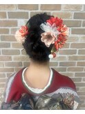 着物　成人式ヘアセット/20歳