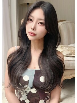 アグ ヘアー ジャーニー 紫波店(Agu hair journey) 《Agu hair》【20代×大人可愛い】韓国風ヨシンモリ 女神ロング