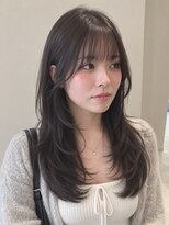 フォト 武蔵小杉(foto) 韓国風ミディアムレイヤー/グレージュ/ハッシュカット