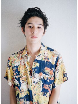 ソーコ 渋谷(SOCO) 【SUN】アップバングニュアンスパーマサイドパート