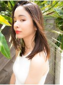 女らしさも、清楚感も、ナチュラルストレートで手に入る♪