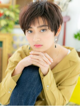カバーヘア イヴ 戸頭店(COVER HAIR EVE) くせ毛ショートで洗練大人女子抜け感ヘアc3戸頭20代30代40代!