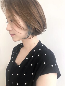 オーストヘアーフィガロ 本通り店(Aust hair Figaro) 小顔ボブ×グラデーション×グラデーションカラー