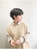 ショートボブ/透明感カラー/コンパクトボブ
