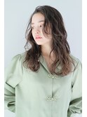 大人かわいいフェミニンロング無造作かき上げ前髪<横浜>