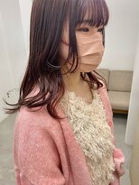 キー(kii) ピンクカラー　肩下　福岡　天神　薬院　20代