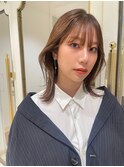 ”くびれヘア×オリーブベージュ”