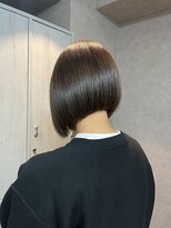 レポゼ 日本橋室町(Repose)&nbsp;首長効果〇白髪ぼかし/グレイアッシュ／艶ボブ　Repose